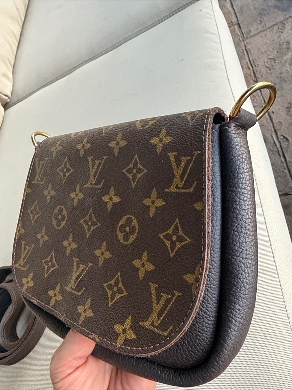 Vintage Boho bags Louis Vuitton Monogram crossbody + matching credit card wallet - Picture 6 of 16